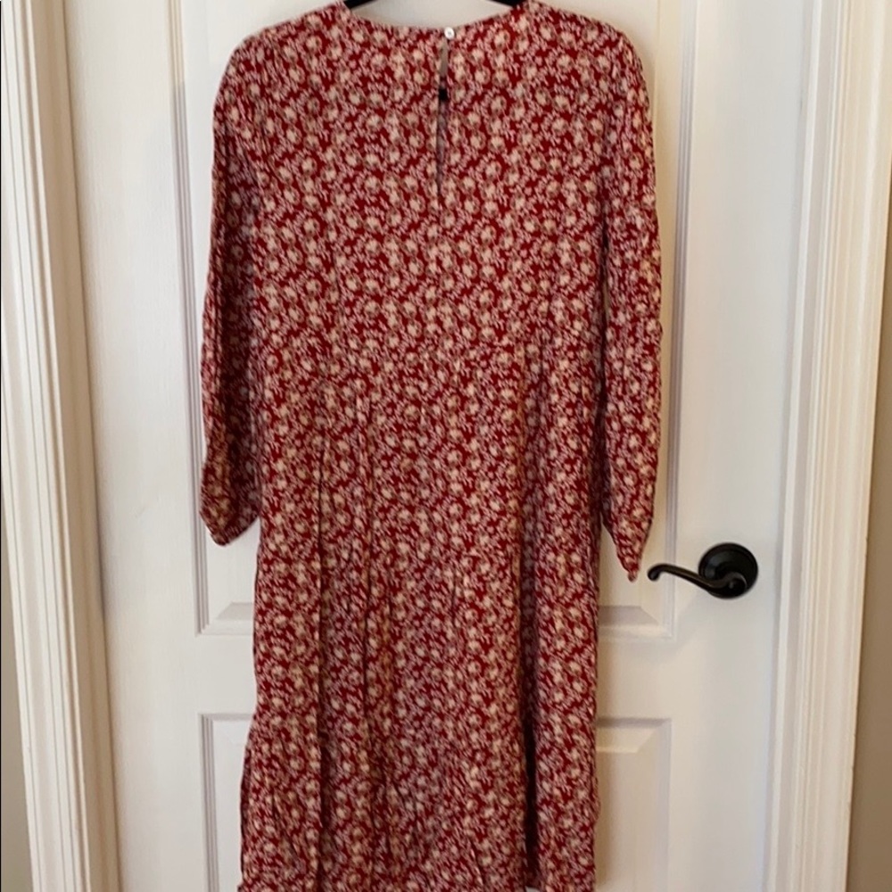Loft Floral Midi Dress